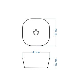 Раковина чаша Maretti FL13NS27-844, белая